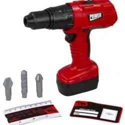 [ "Battery screwdriver with attachments, electronic toy for little craftsmen" ]