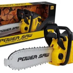 [ "Battery chainsaw for kids, electronic toy for little woodworkers" ]