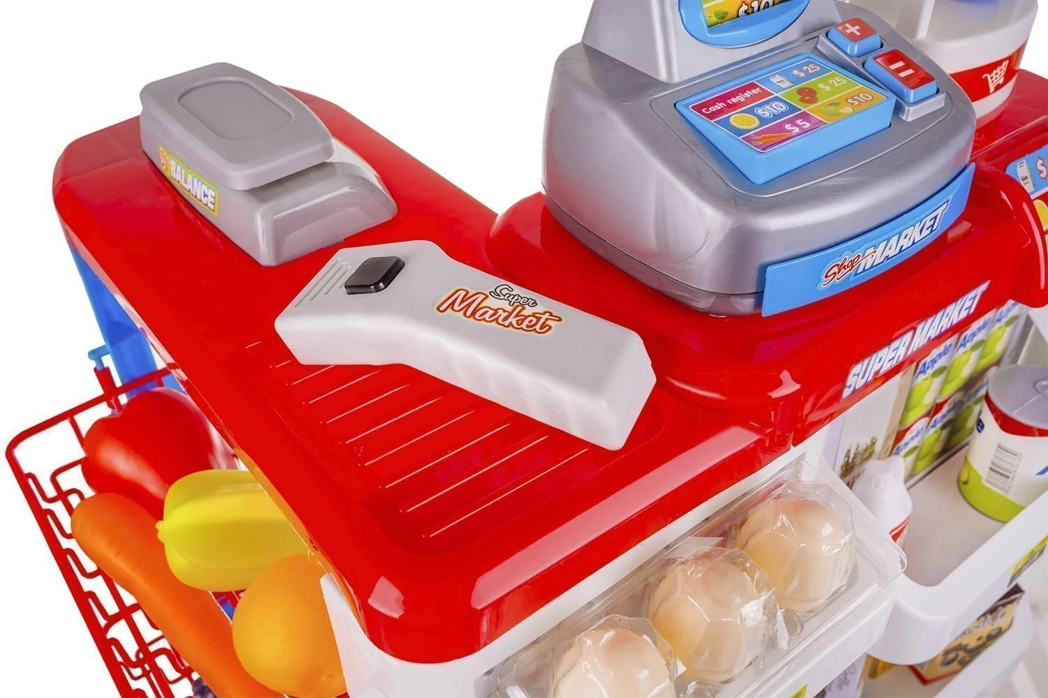 { "alt_text": "Supermarket Bocah 82cm nganggo troli" }