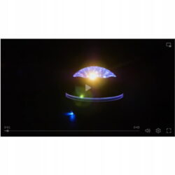 USB LED RGB projektor nočna lučka - menjava projekcij črna