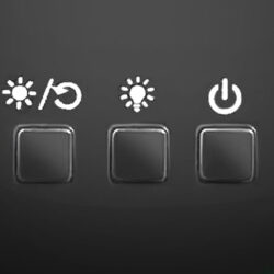 USB LED RGB projektor nočna lučka - menjava projekcij črna