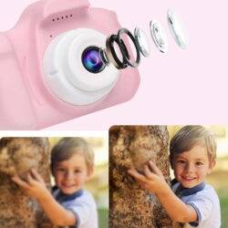 Otroški digitalni fotoaparat LCD SD 450mAh USB moder 11 x200-3