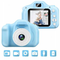 Otroški digitalni fotoaparat LCD SD 450mAh USB moder 15 x200-7