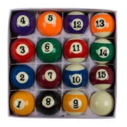 Velik leseni namizni biljard z 2 palicama in 16 kroglam 92cm