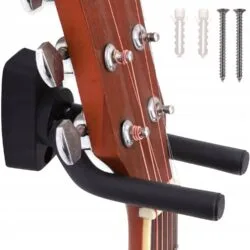 [ "Universal guitar wall mount, a convenient and safe accessory for musicians." ]