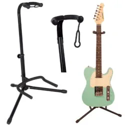 [ "Universal alu. adjustable stand for guitar, musical instruments and accessories" ]