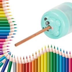 Aku. električni šilček za svinčnike in barvice USB moder