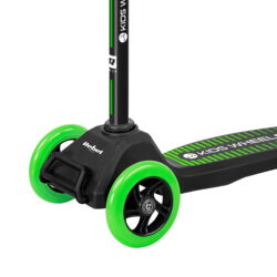 Zložljiv otroški trikolesni skiro KIDS WHEELS zelen