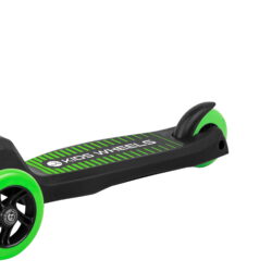 Zložljiv otroški trikolesni skiro KIDS WHEELS zelen