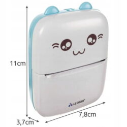 a small white box with a face on it
