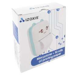 a box with a white box with a blue and white box with a cartoon image on it