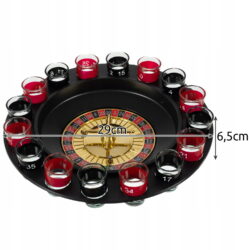 Družabna pivska ruleta 29cm + kozarci 20 a roulette wheel with shot glasses