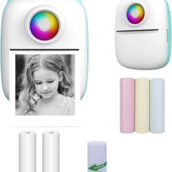 a camera with a picture of a girl