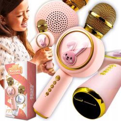 a girl holding a microphone