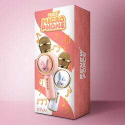 a box with a microphone on it