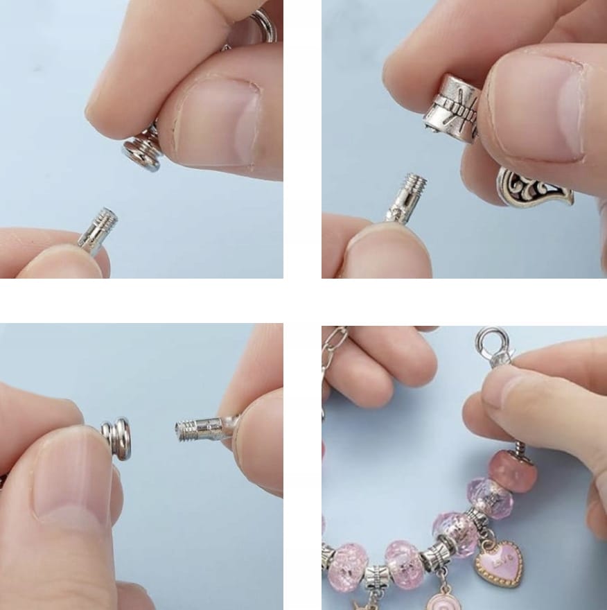 Perline A Cuore Con Bandiera Ungherese Per Bracciali Fai Da Te – Ciondoli In Acciaio Inox, Regalo Donna