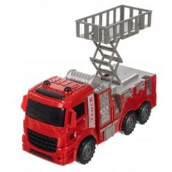 a red toy fire truck