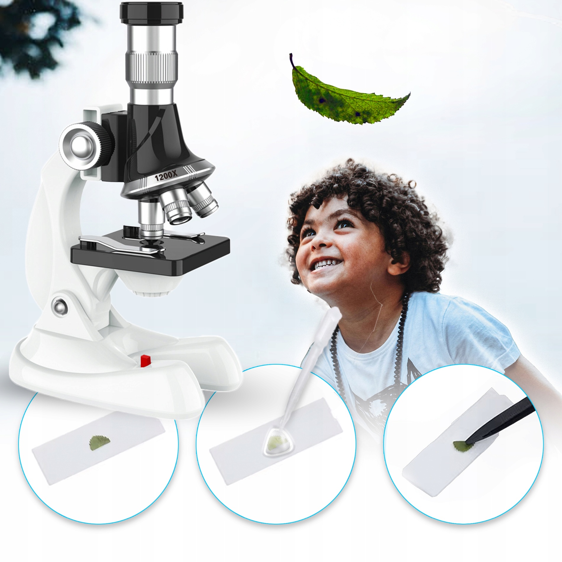 LED educational microscope 1200x for mobile phone + accessories 18 LED educational microscope 1200x for mobile phone + accessories - picture 16