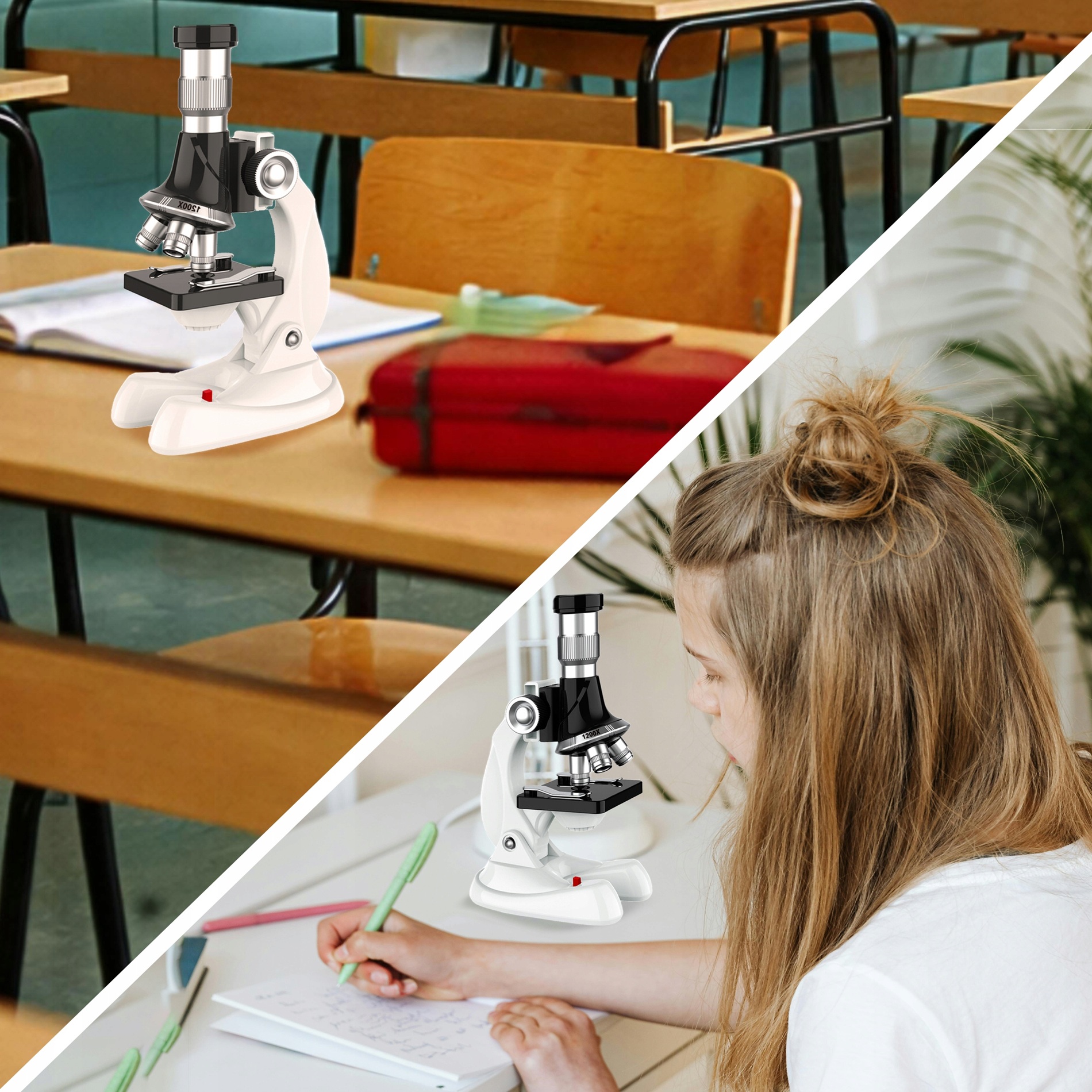 LED educational microscope 1200x for mobile phone + accessories 13 LED educational microscope 1200x for mobile phone + accessories - picture 11
