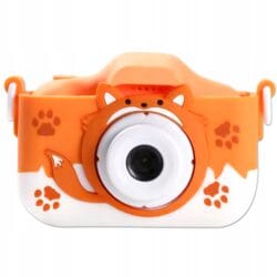 40Mpx otroški fotoaparat LCD oranžna lisica + 32GB SD kartica