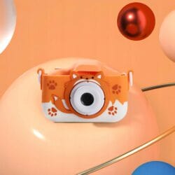 40Mpx otroški fotoaparat LCD oranžna lisica + 32GB SD kartica
