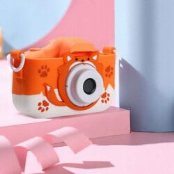40Mpx otroški fotoaparat LCD oranžna lisica + 32GB SD kartica