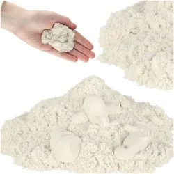 Otroški kreativni pesek 1kg bel