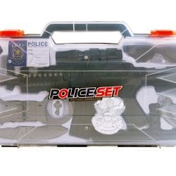 9 delni set policijske puške 47cm v kovčku s svetlobni in zvočni efekti