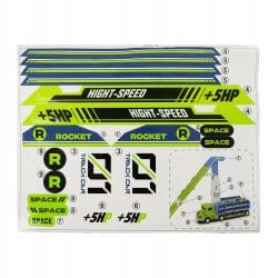 Raketni tovornjak skakalnica + 6 kovinskih avtomobilčkov