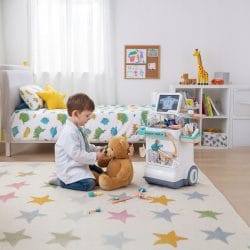 XXL 26 delni zdravniški komplet z vozičkom LED in zvok