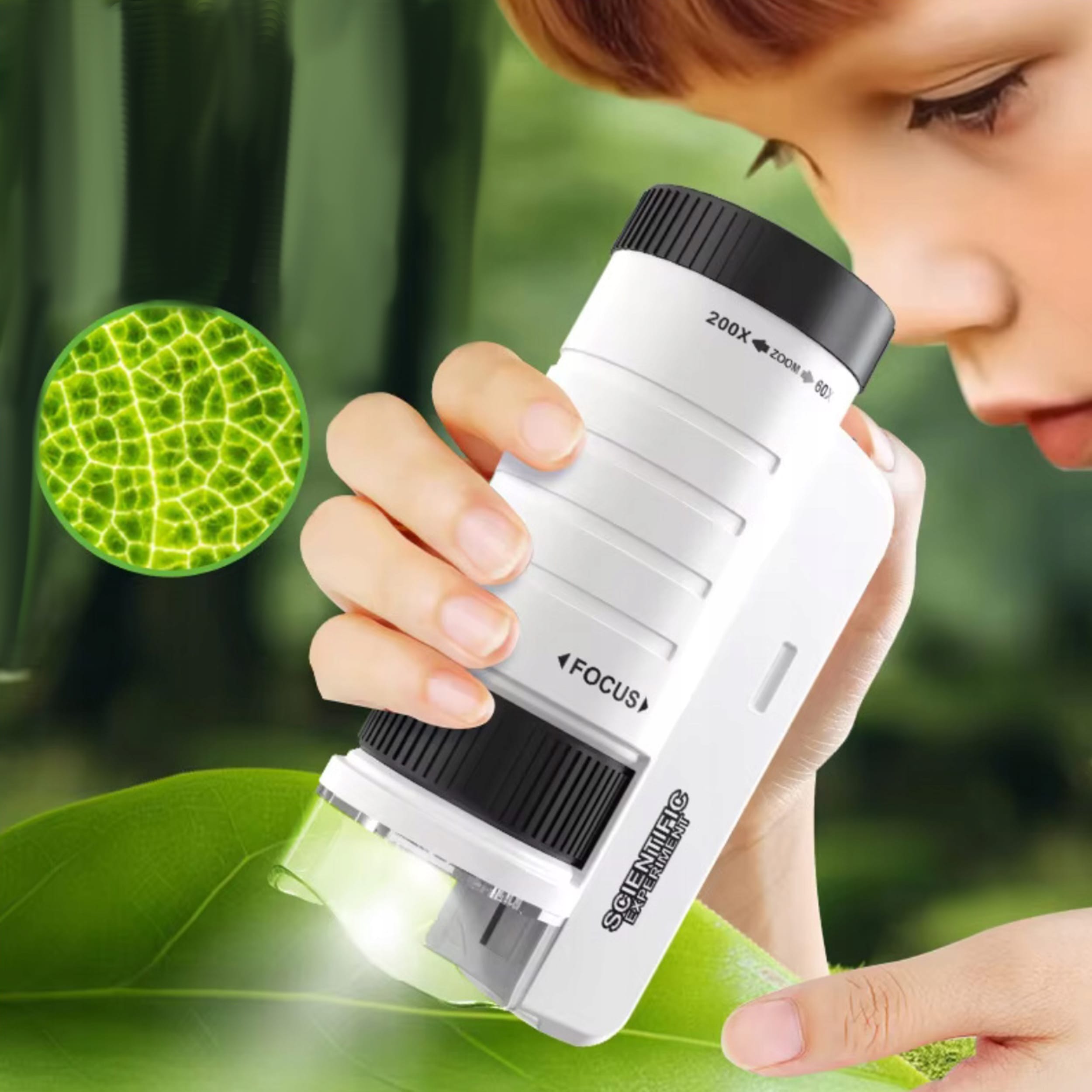 Microscopio Educativo Microscopio Digital Niños 1000x - Pantalla 4.3" Portátil Recargable | Kit Ciencia Educativo Portátil 200g Recargable