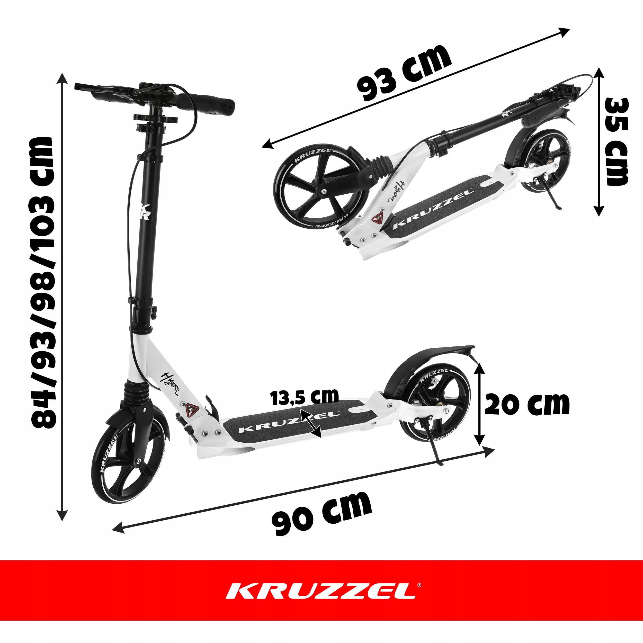 Alu. zložljiv skiro disk zavore do 100kg 200mm Hyperion bel 16 Alu. zložljiv skiro disk zavore do 100kg 200mm Hyperion bel - slika 14
