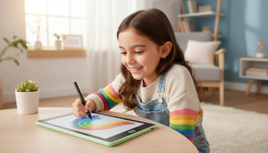 Odkrijte Čarobnost Ustvarjanja: Barvna LCD Grafična Tablica za Risanje 22cm