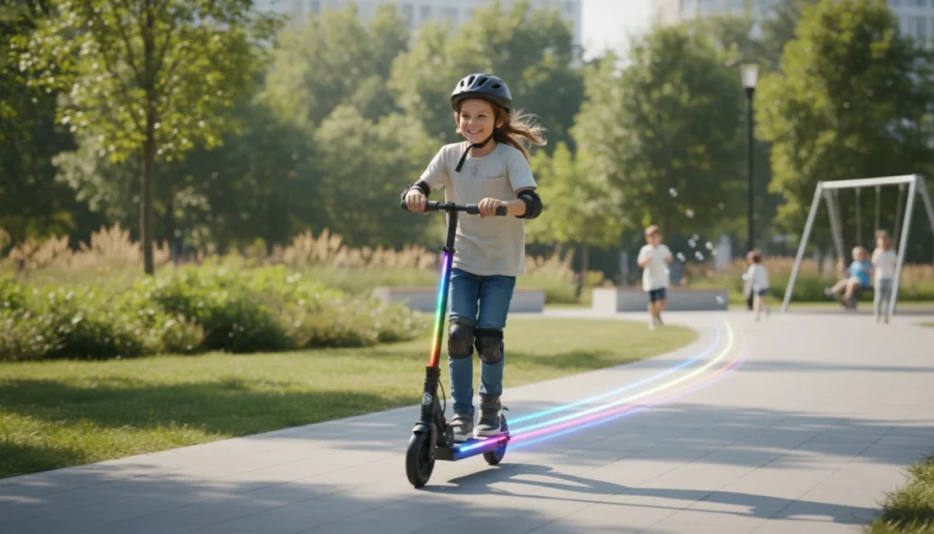 Popolna Zabava na Kolesih: Odkrijte Otroški Električni Skiro z LED RGB Osvetlitvijo