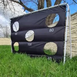 Alternative view of Kovinski nogometni gol in podloga za natančnost 240x170cm