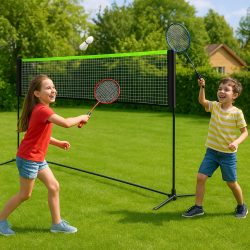 Prenosna nastavljiva športna mreža za odbojko badminton in tenis 310cm 20 Prenosna nastavljiva športna mreža za odbojko badminton in tenis 310cm