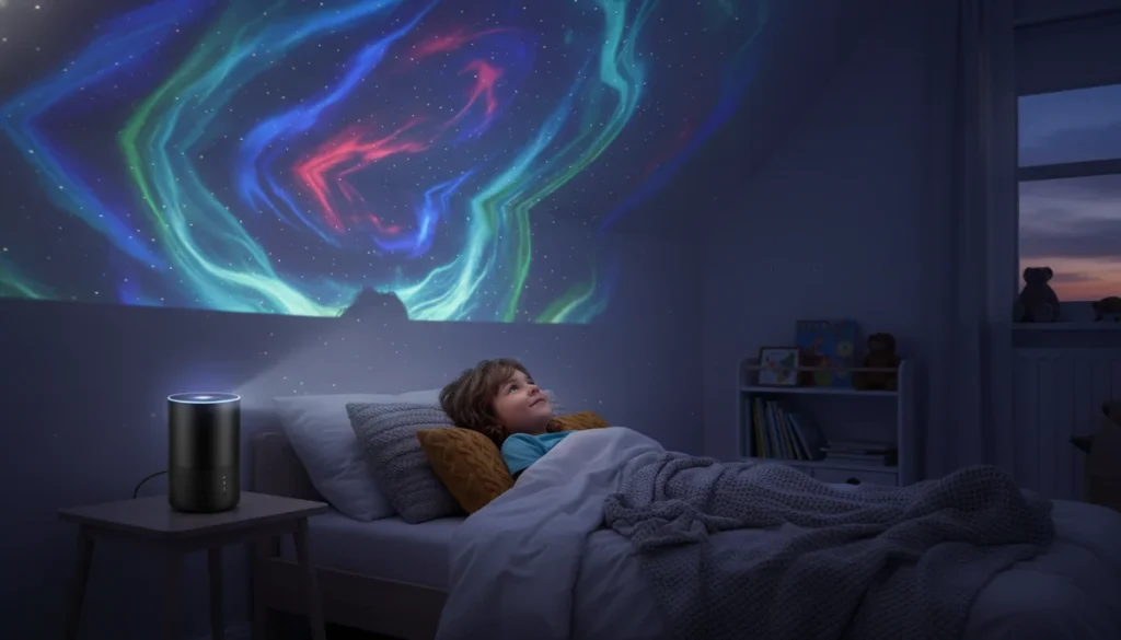 USB LED RGB Projektor Nočna Lučka - Menjava Projekcij črna - Eigraca.si Spletna Trgovina