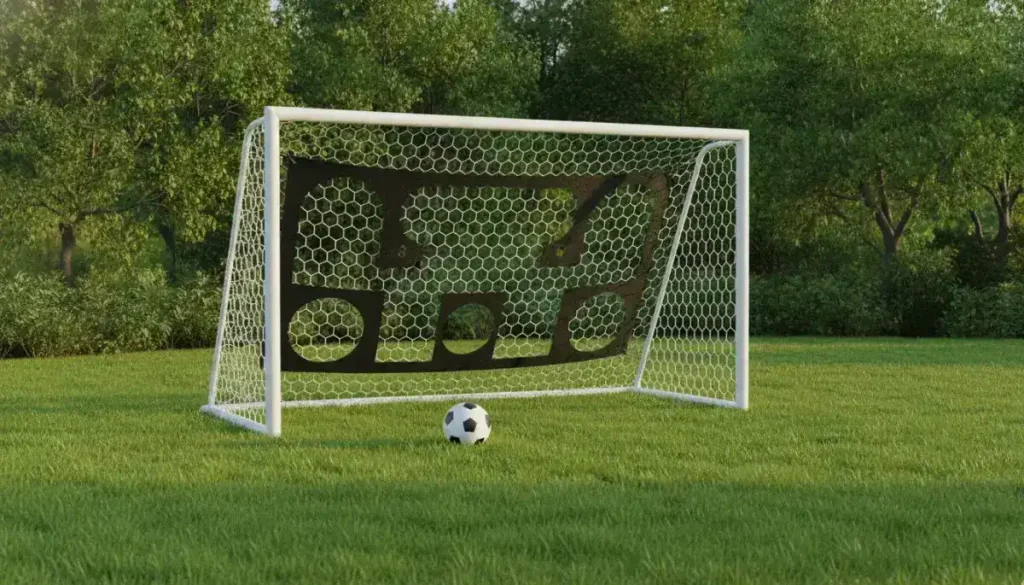 Kovinski nogometni gol in podloga za natančnost 240x170cm: Popolna zabava na domačem vrtu